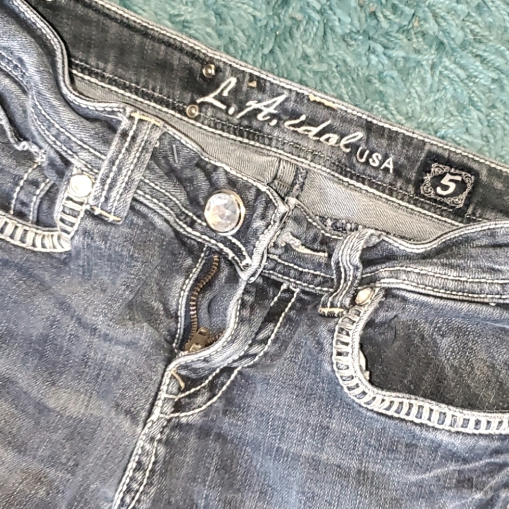 La idol USA boot cut jeans dark washed